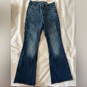AE Super High Rise Curvy Flare Jean Next Level Stetch